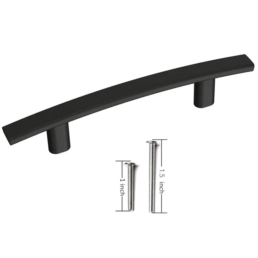 10 Pack Aviano Modern Curved Arch Handle Pull for Kitchen Cupboard Door, Bedroom Dresser