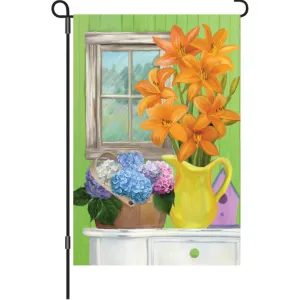 12 in. Summertime Floral Garden Flag  - Summer Flowers