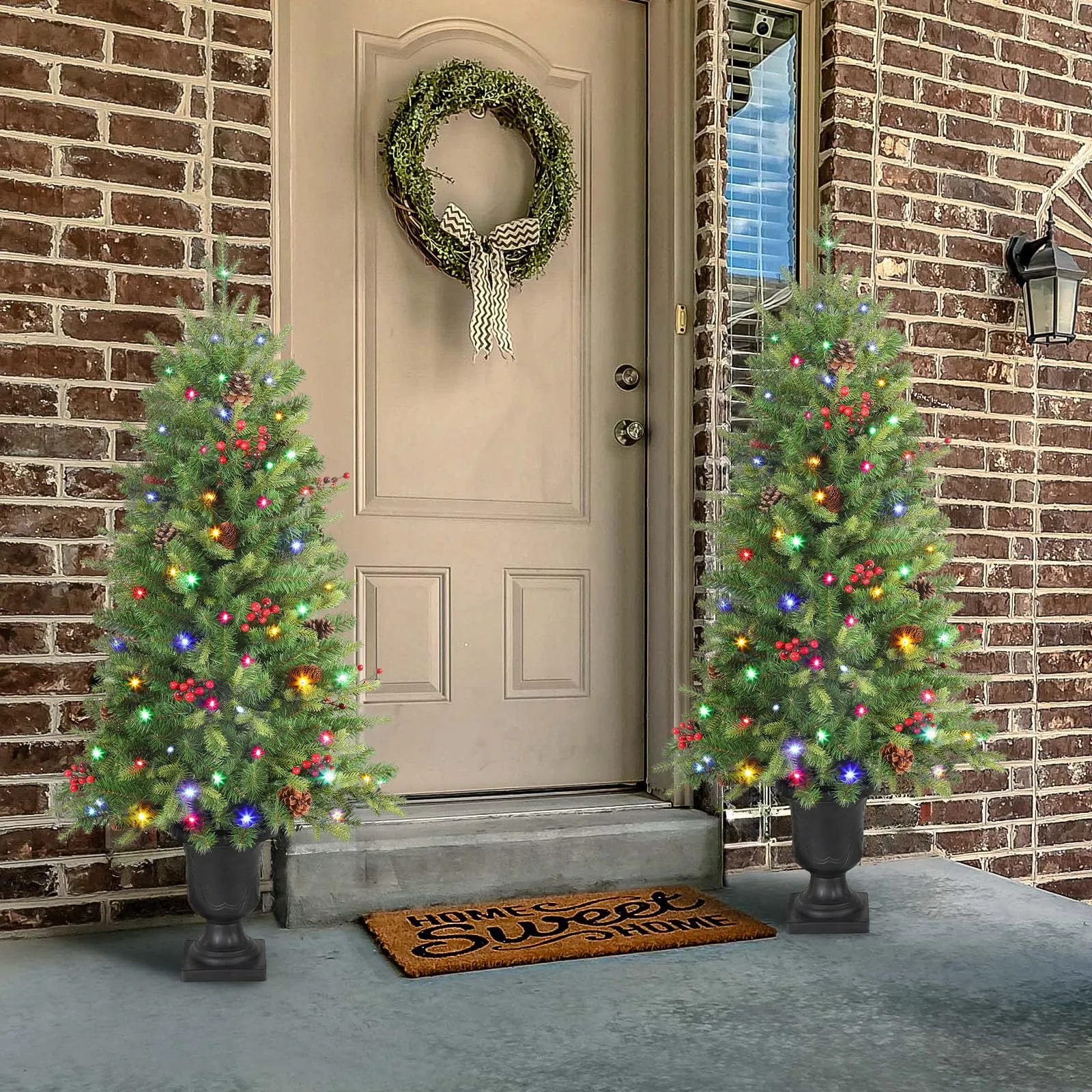 3ft Prelit Artificial Christmas Tree Mini Entrances Tree