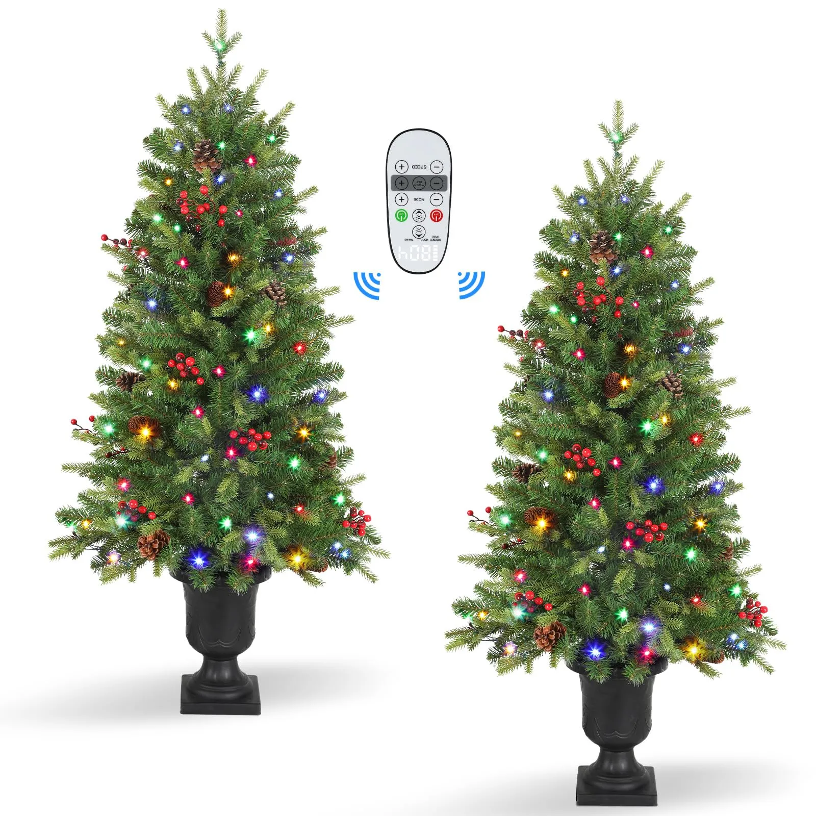 3ft Prelit Artificial Christmas Tree Mini Entrances Tree