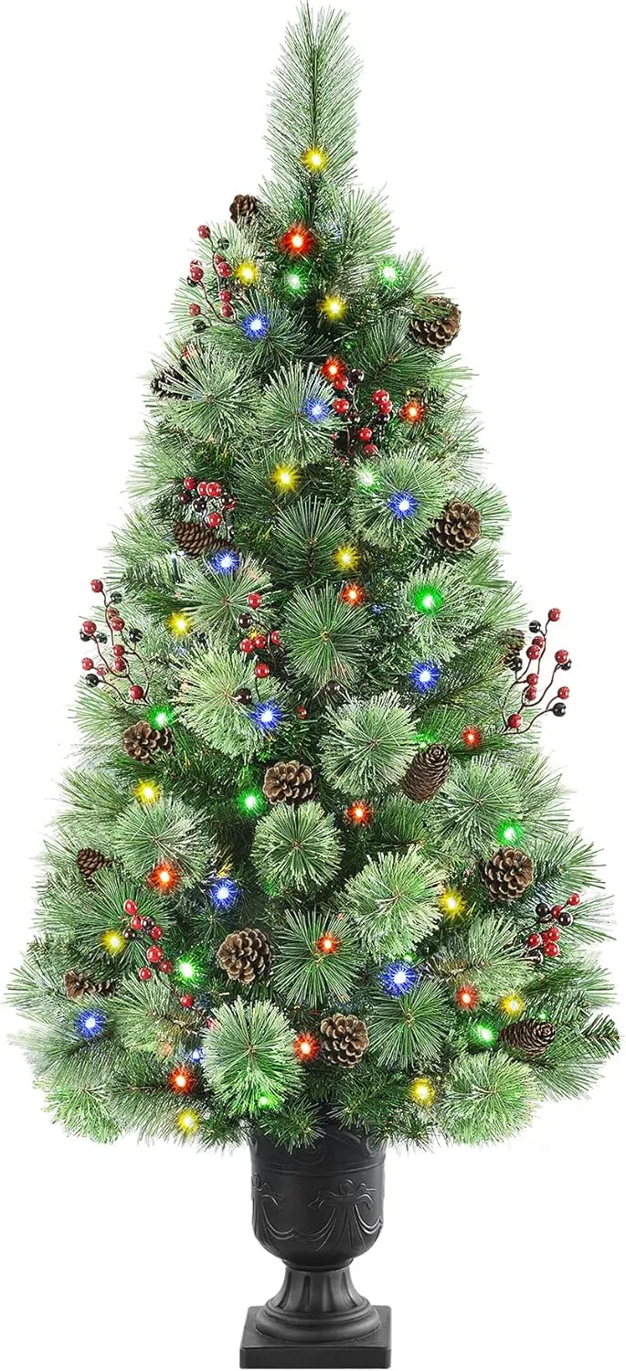 3ft Prelit Artificial Christmas Tree Mini Entrances Tree