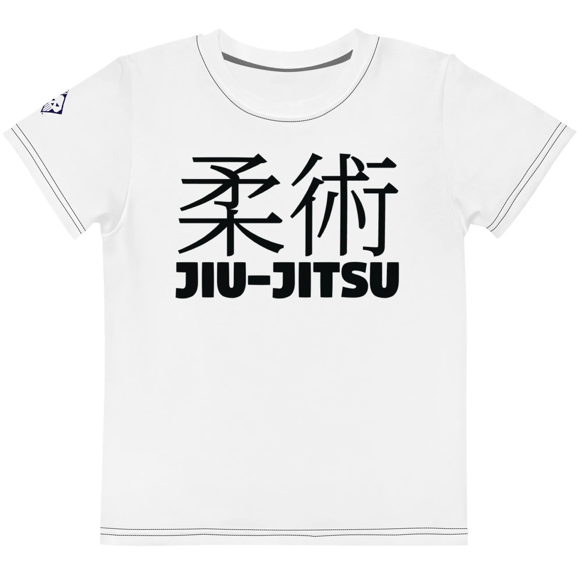 Active and Stylish: Girl's Short Sleeve Classic Jiu-Jitsu Rash Guard- Snow