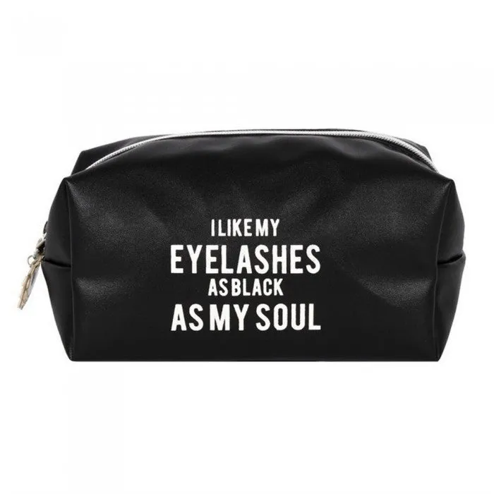 As Black As My Soul Makeup Bag