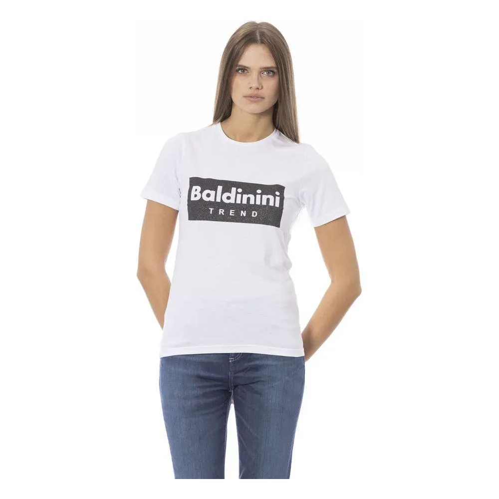 Baldinini Trend White Cotton Women T-Shirt