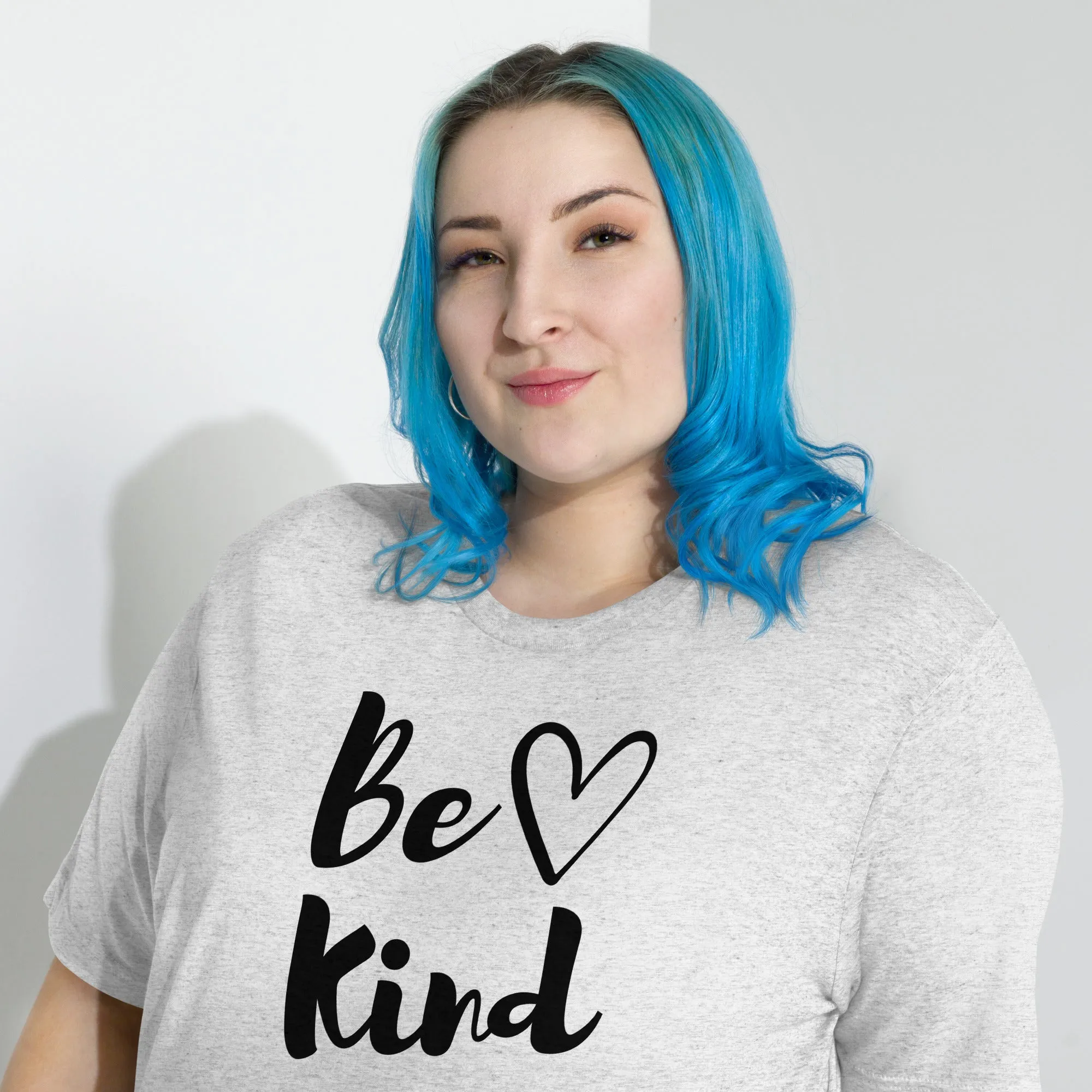 Be Kind Heart - Short sleeve t-shirt, comfy, cozy, soft, fun