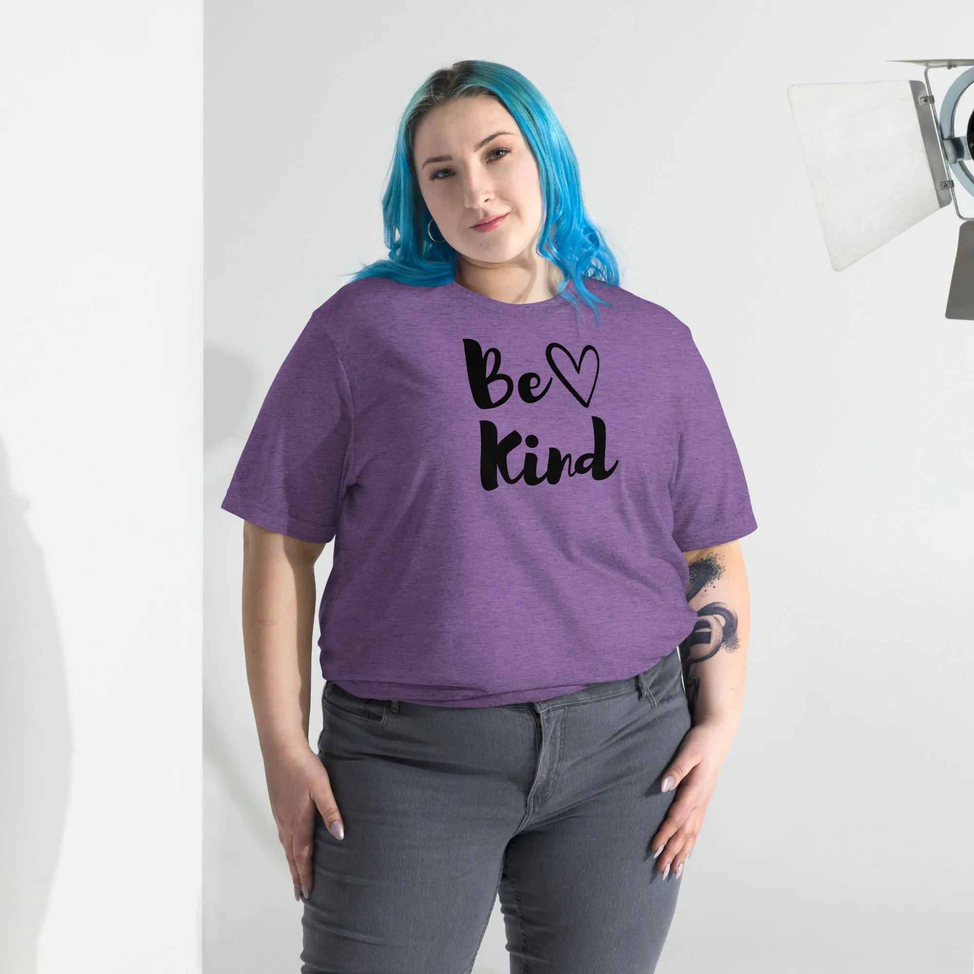 Be Kind Heart - Short sleeve t-shirt, comfy, cozy, soft, fun