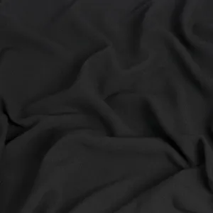 Black Double Weave Stretchy Fabric 1353