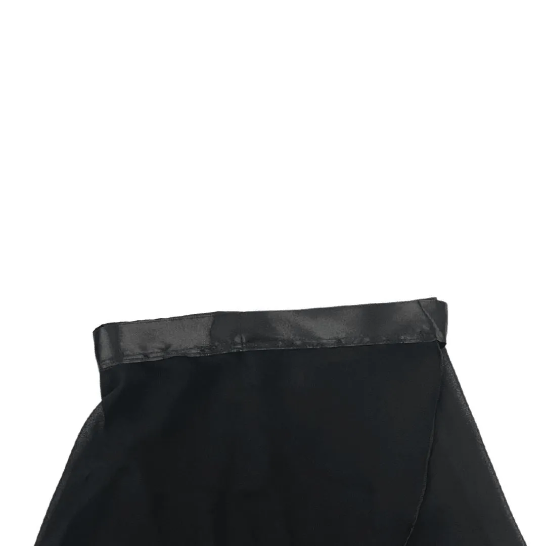 Black Wrap Skirt