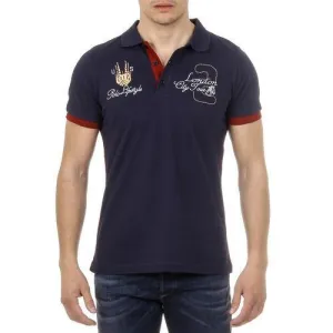 Blue M Ufford & Suffolk Polo Club Mens Polo Short Sleeves US005 NAVY BLUE