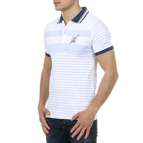 Blue XL Ufford & Suffolk Polo Club Mens Polo Short Sleeves US006 BLUE