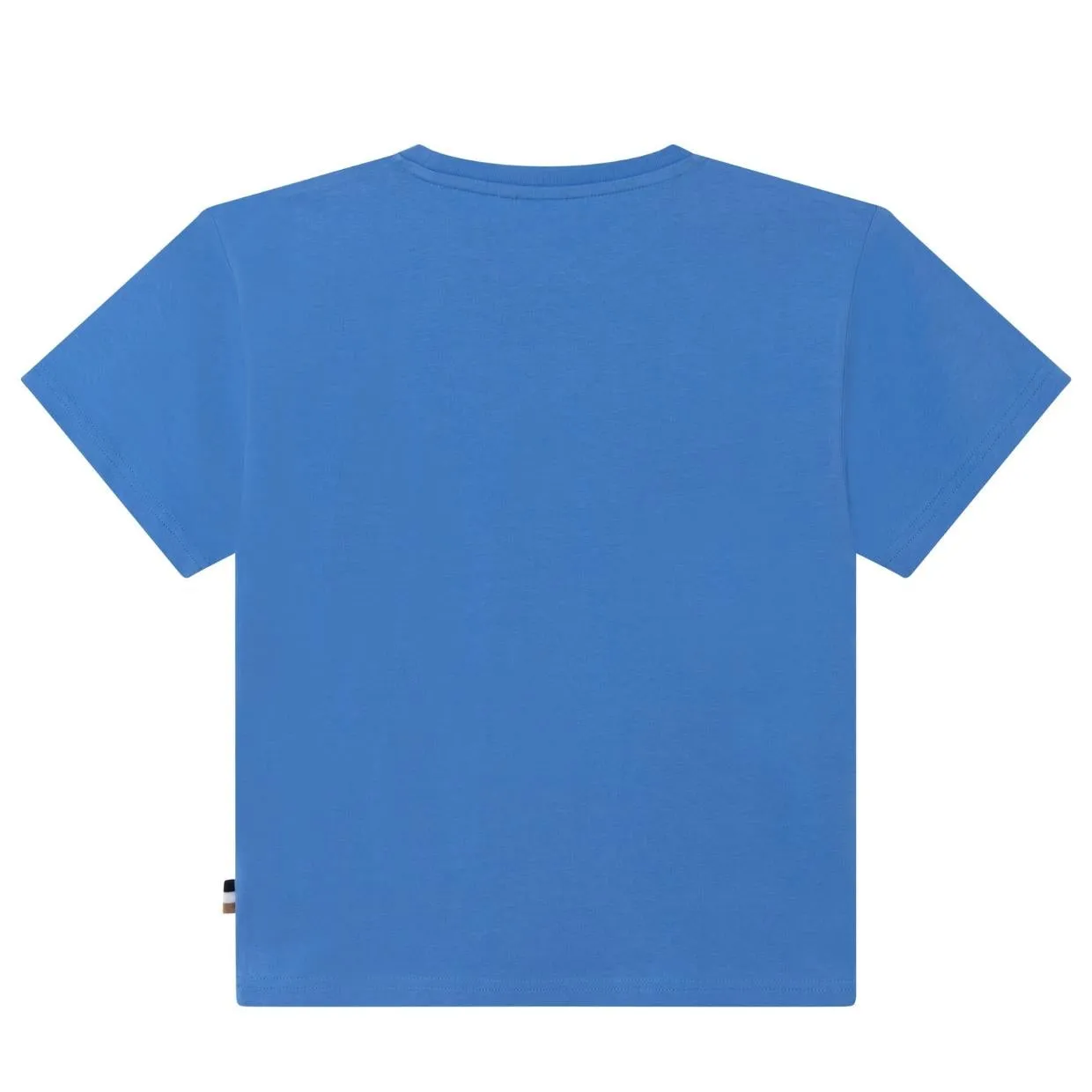 Boss Kids Sky Blue Rubberised Logo T-Shirt