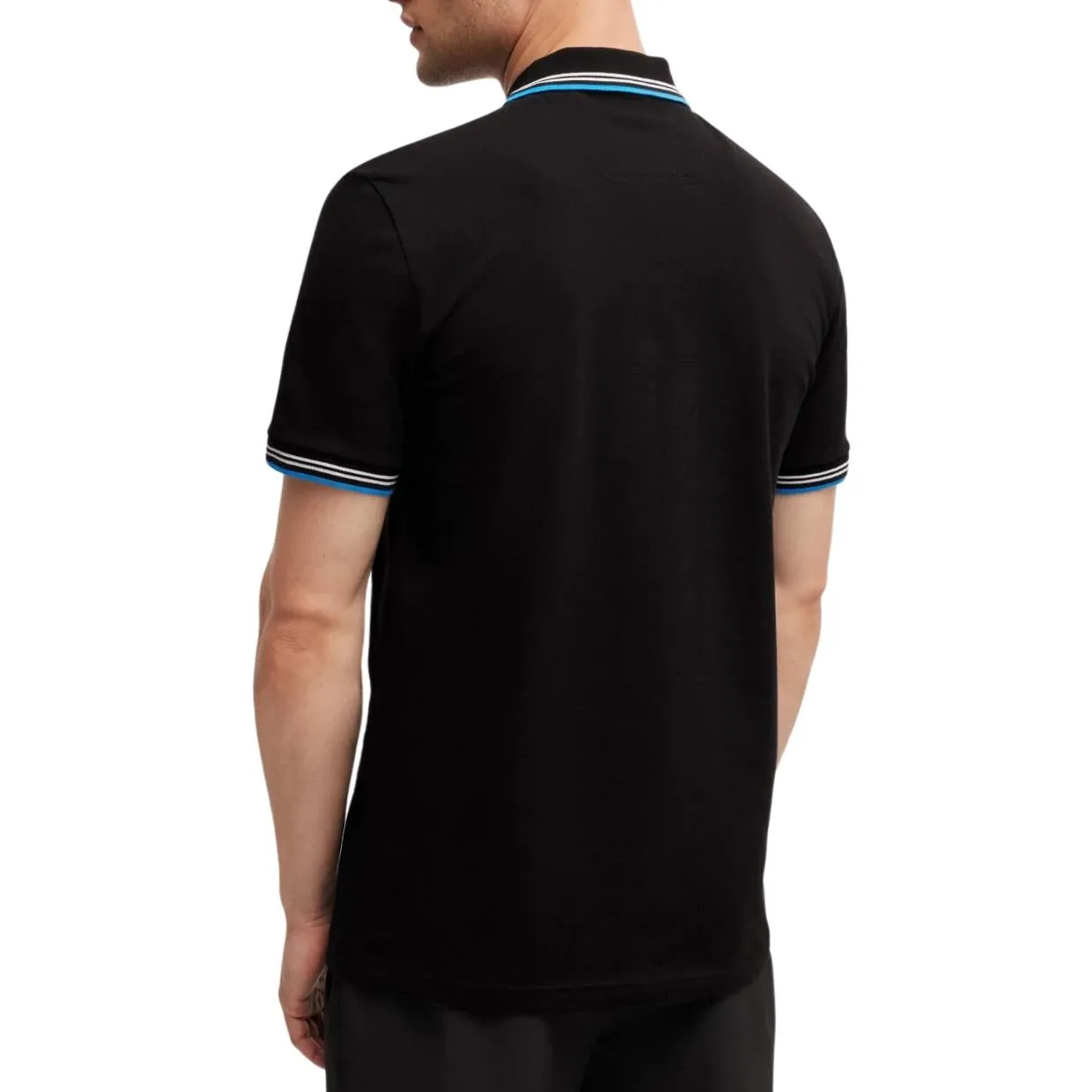 BOSS Paul Slim Fit Stretch Black Polo Shirt