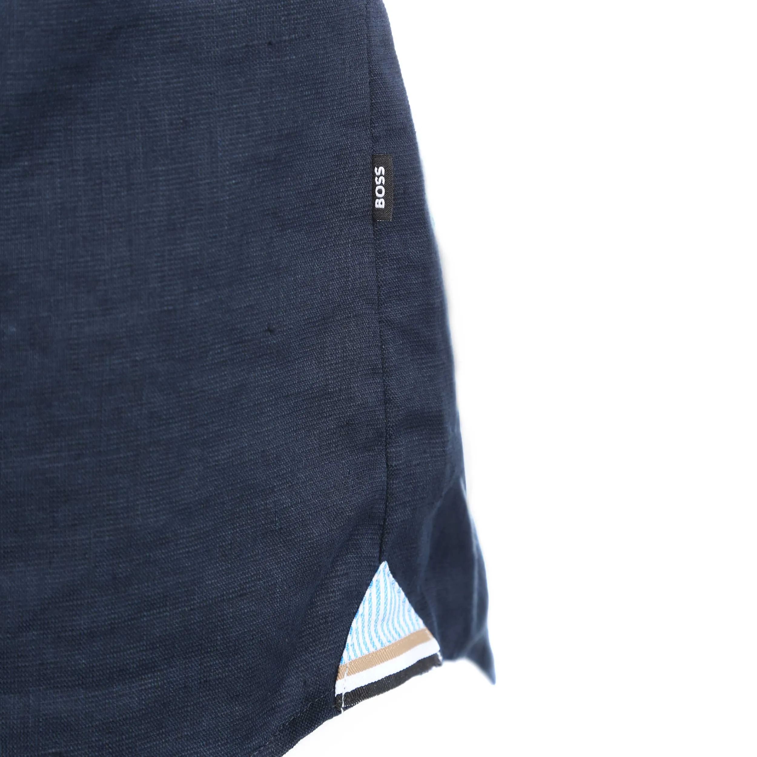 BOSS Ronn_24 Short Sleeve Shirt in Navy