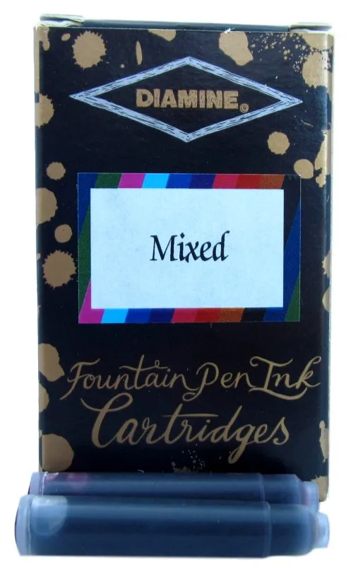 Diamine Mixed Fountain Pen Ink Cartridge Set