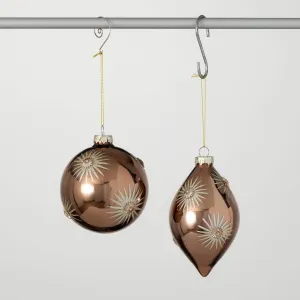 Gold Sunburst Ornament Set