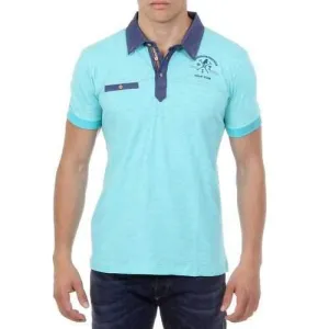 Light Blue S Ufford & Suffolk Polo Club Mens Polo Short Sleeves US007B MINT