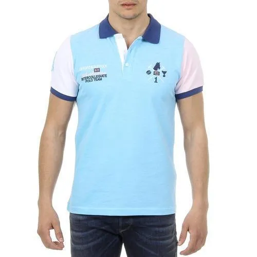 Light Blue S Ufford & Suffolk Polo Club Mens Polo Short Sleeves US009 TURQUOISE