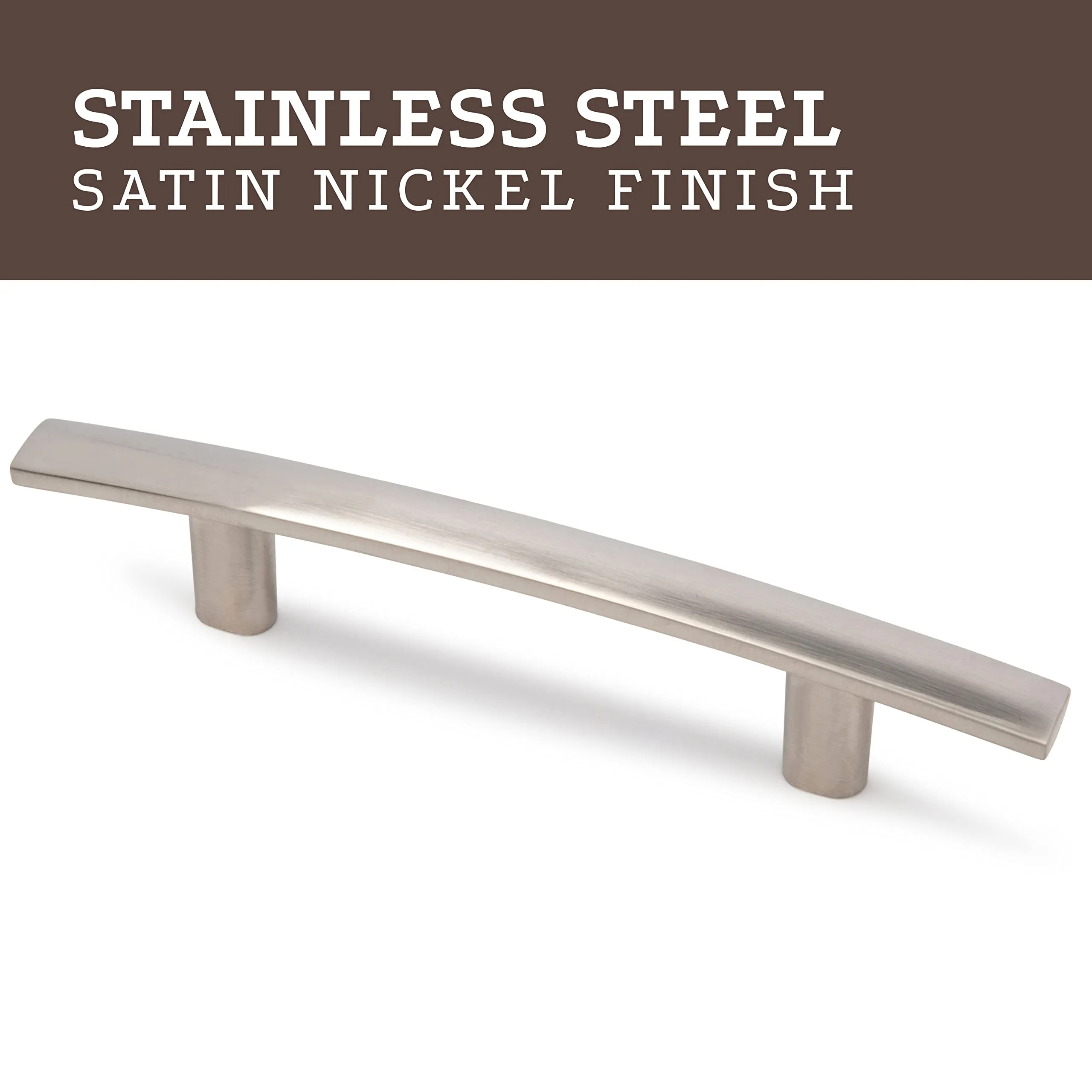 Modern Curved Subtle Arch Handle Pull for Kitchen Cupboard Door, Bedroom Dresser Drawer