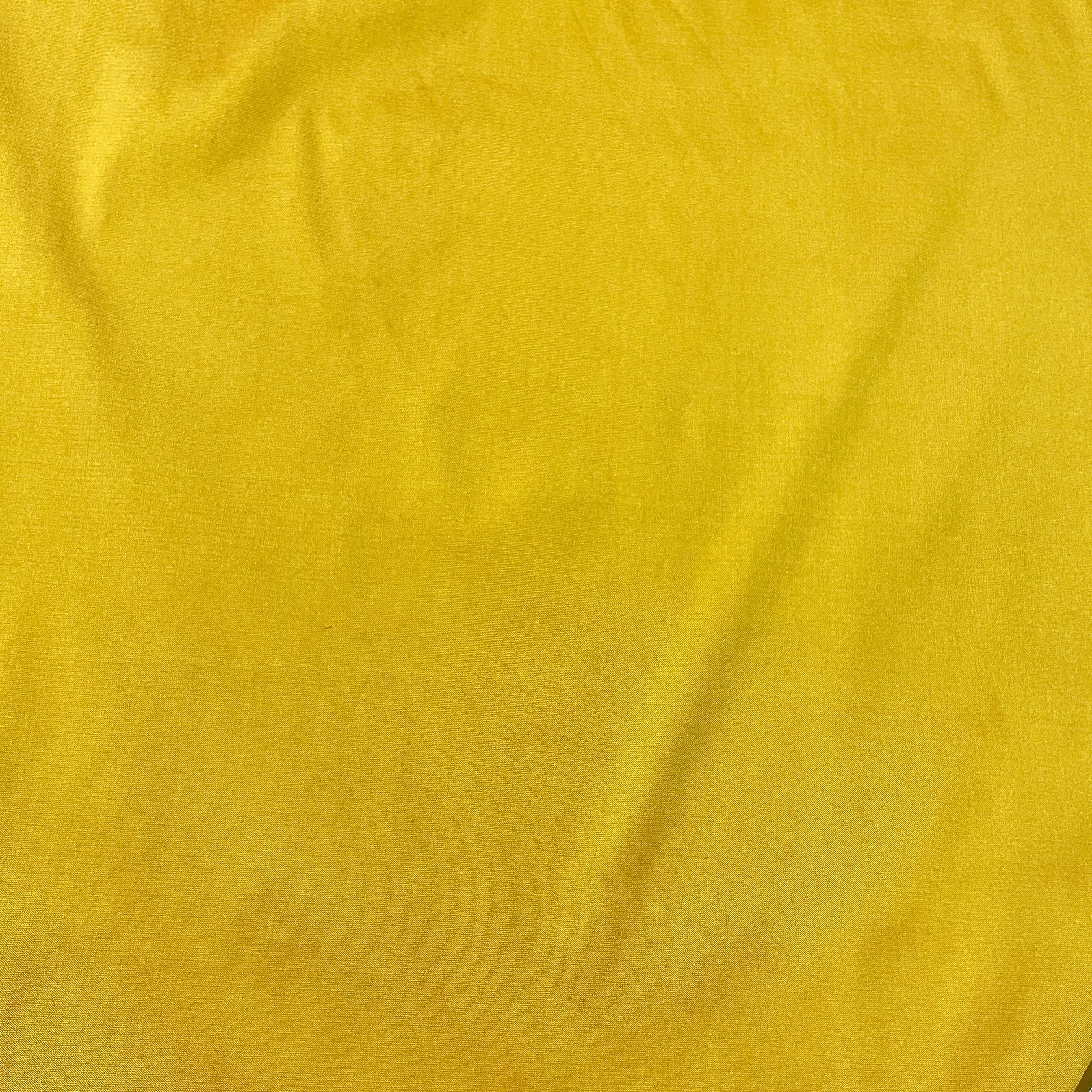 Mustard Solid Silk Taffeta Fabric