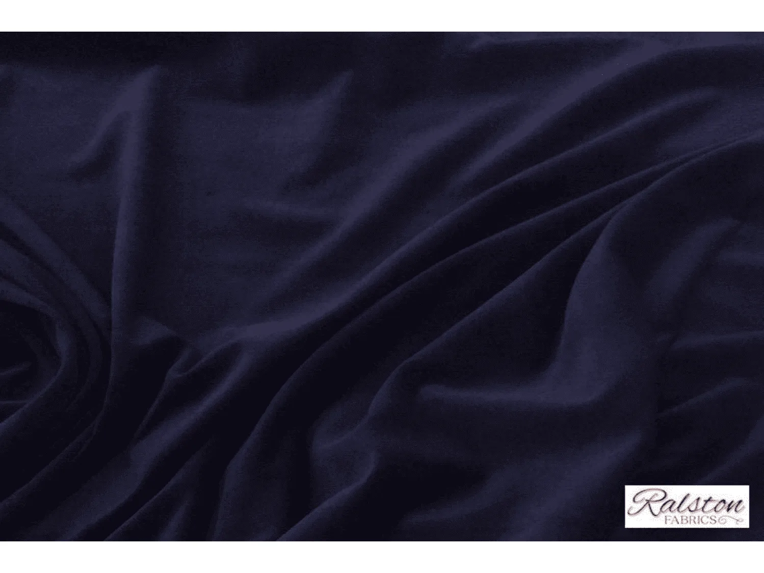 NAVY BLUE - Cotton Dressmaking Velvet / Velveteen Fabric  - Light weight