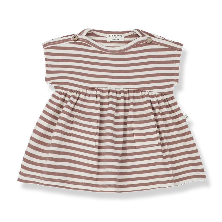 OMF Lia Cedar Striped Dress