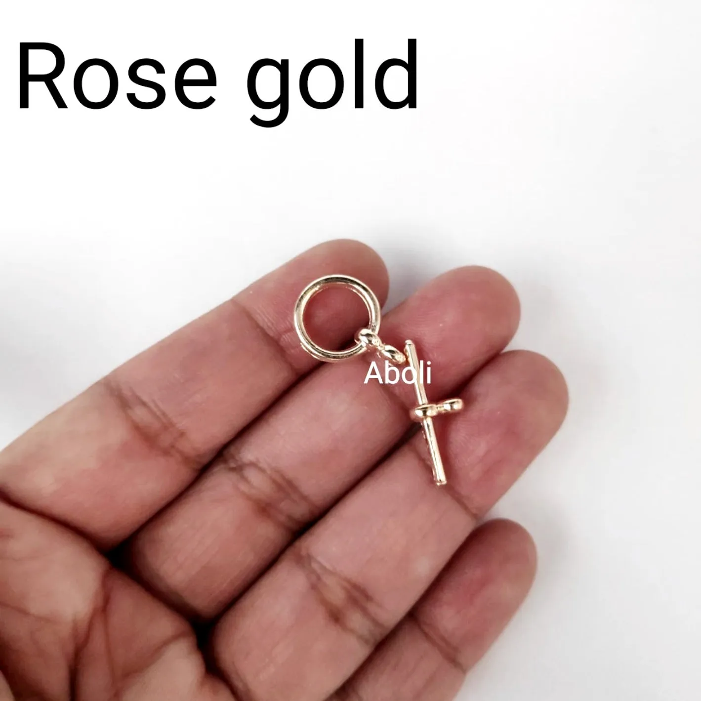 Plain rose gold toggle clasps PTC03 Plain togle clasps