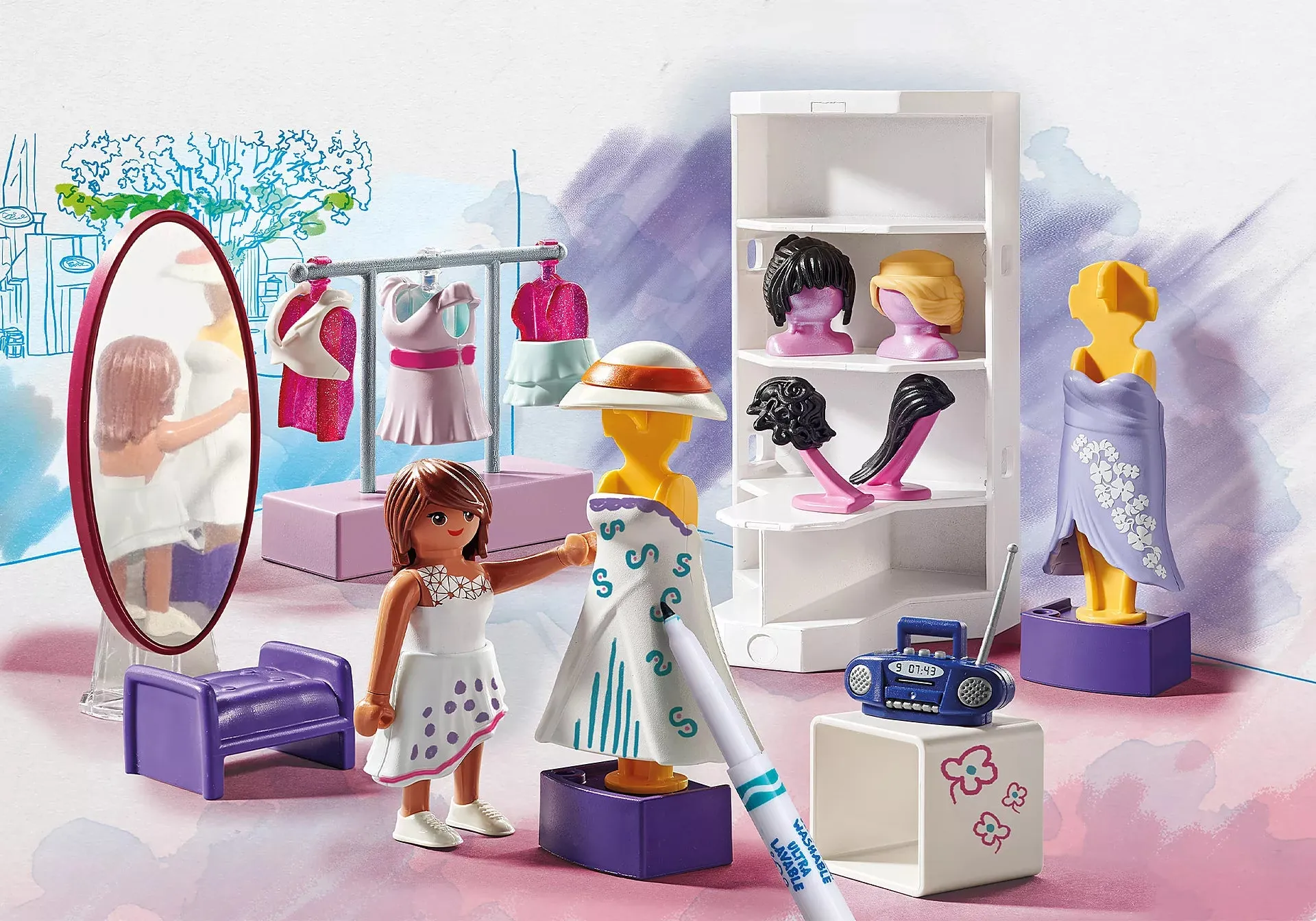 Playmobil Color: Dressing Room 71373