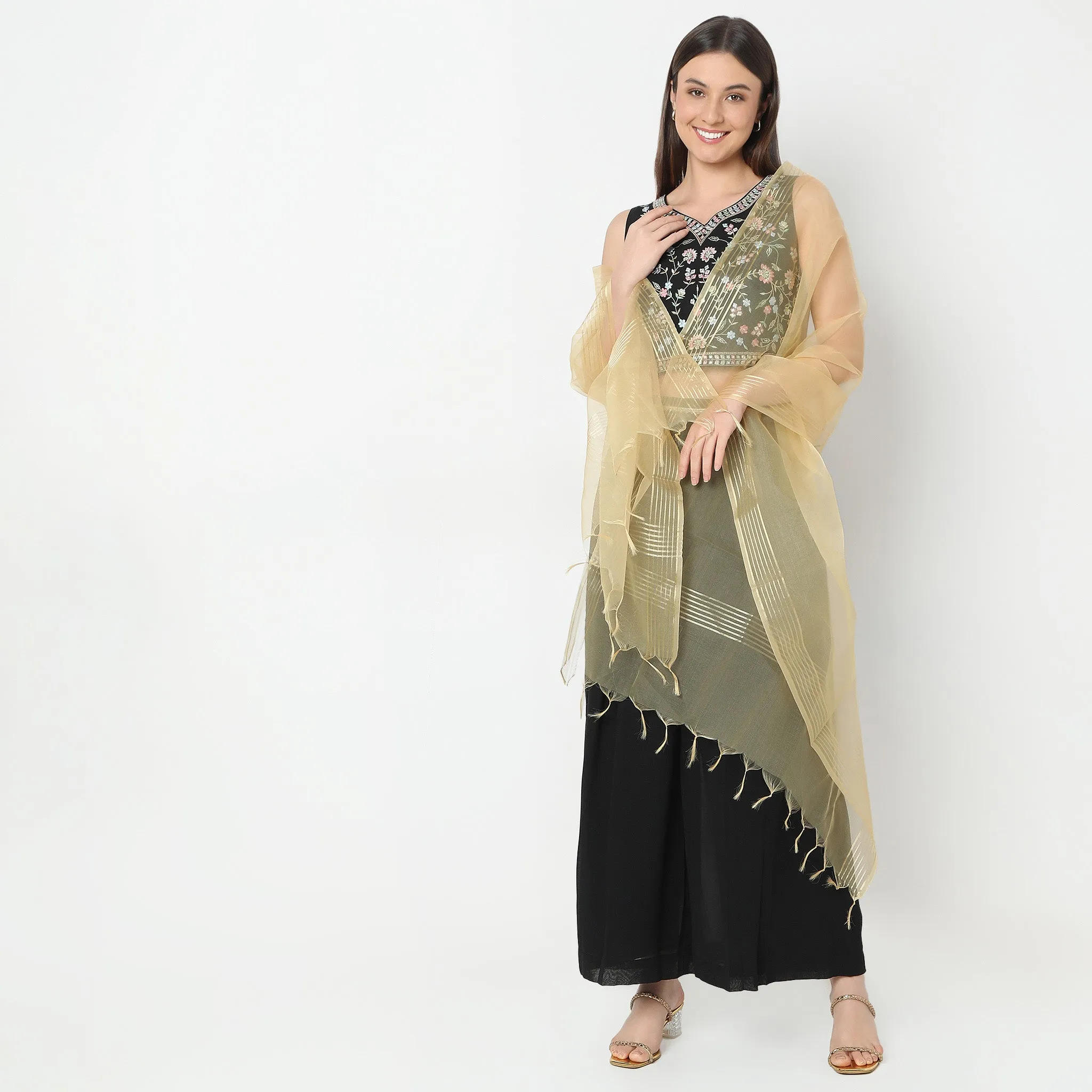 Polyester Solid Dupatta