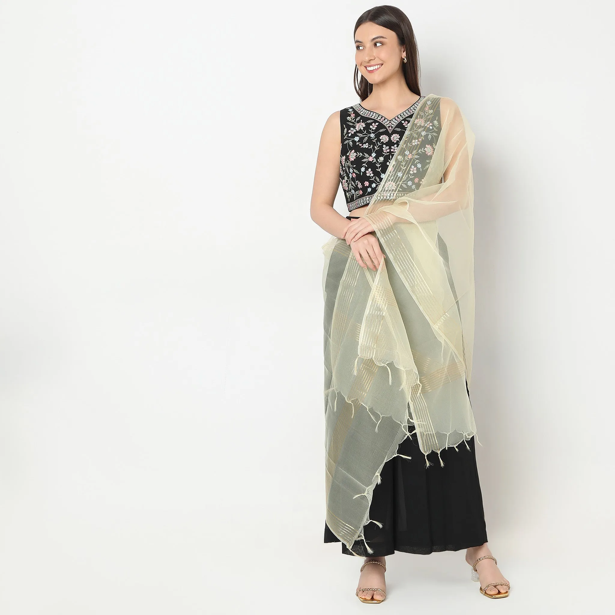 Polyester Solid Dupatta