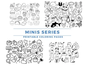 Printable (Digital) MINIS Coloring Pages: WhimsyMinis Coloring Collection