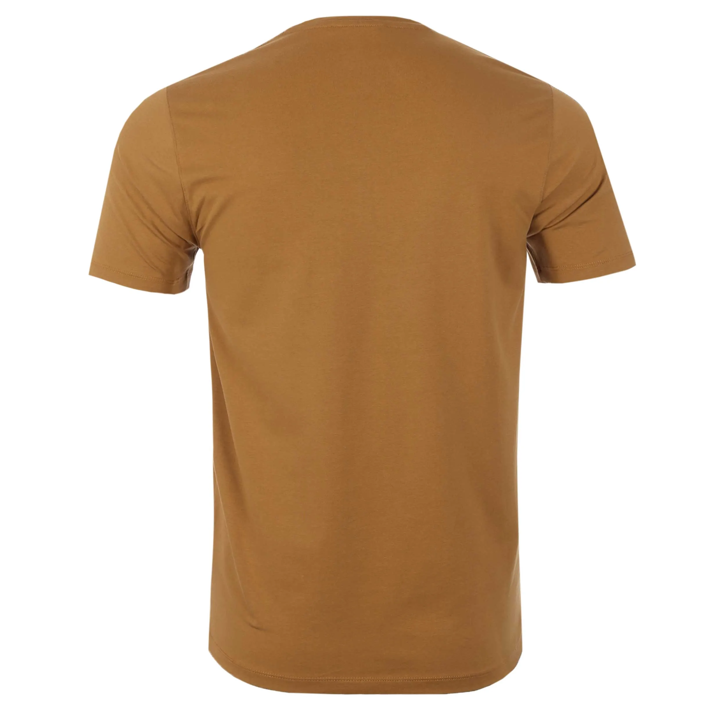 Remus Uomo Basic Crew Neck T Shirt in Tan