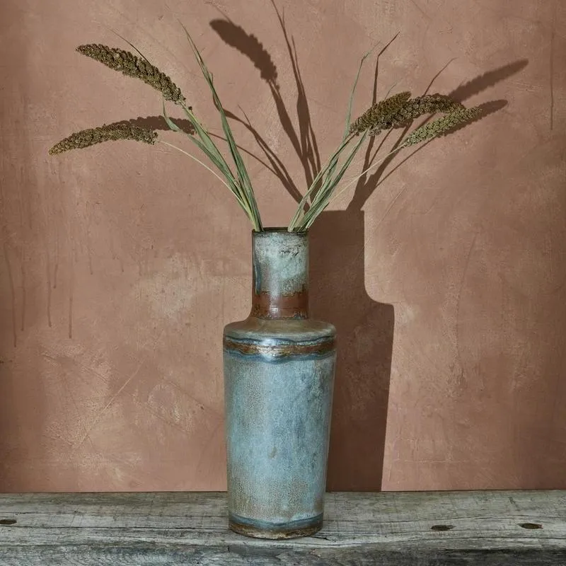 Rustic Aged Zinc Vases