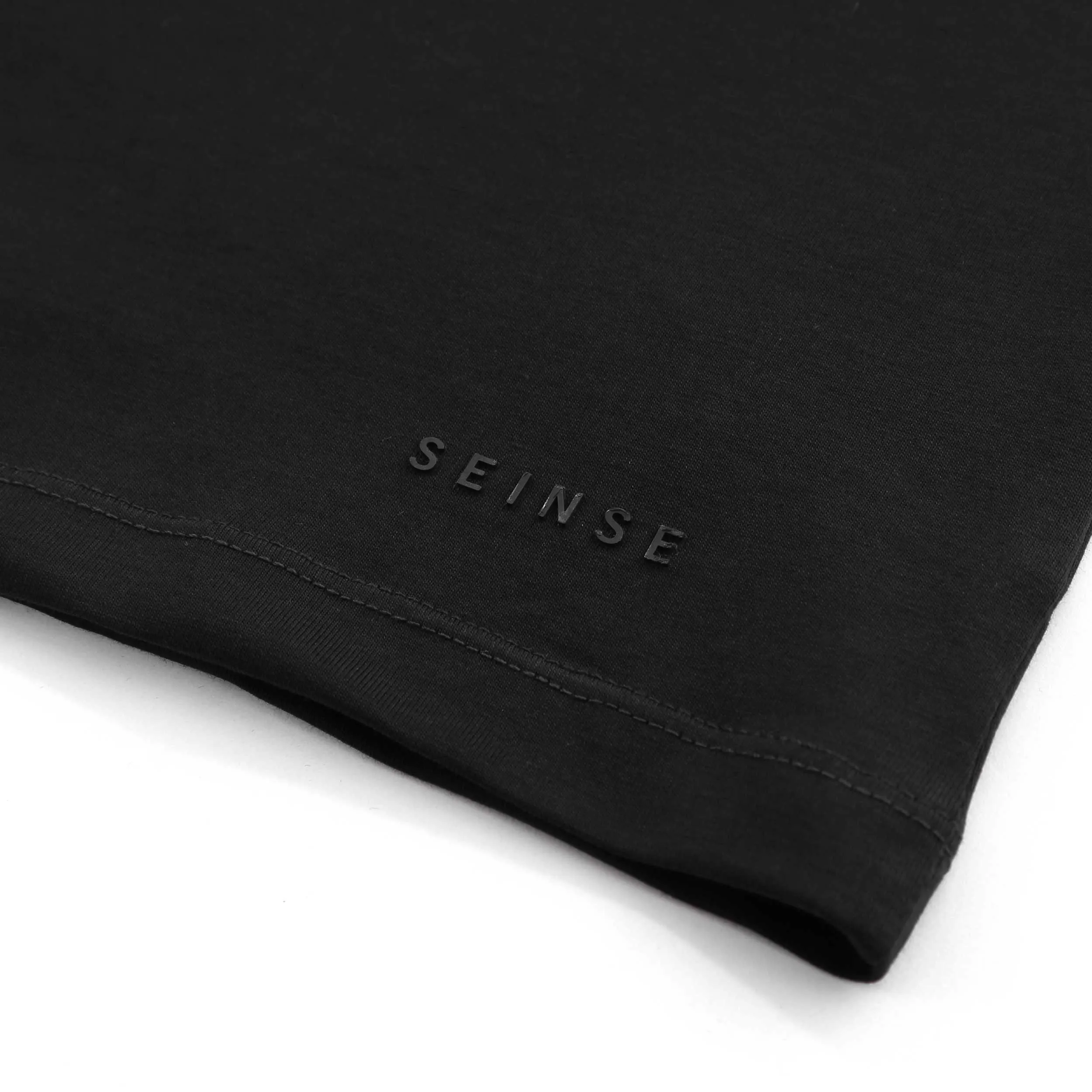 Seinse Essential Crew Neck T Shirt in Black