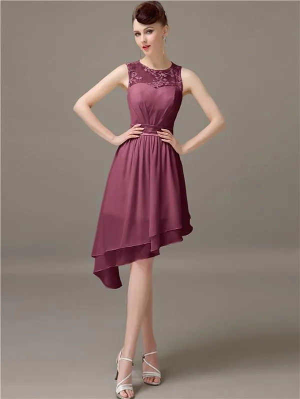 Simple A-Line Short Bridesmaid Dresses