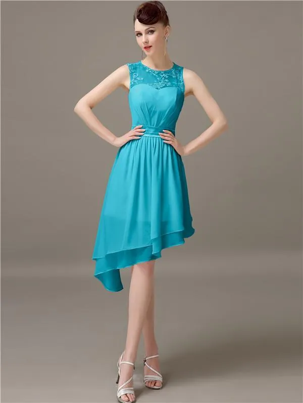 Simple A-Line Short Bridesmaid Dresses