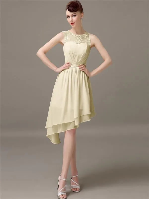 Simple A-Line Short Bridesmaid Dresses