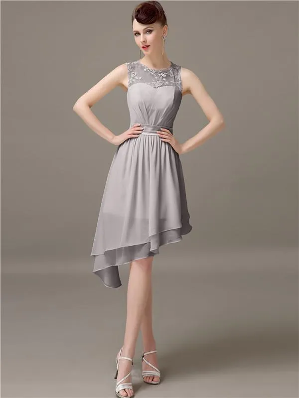 Simple A-Line Short Bridesmaid Dresses