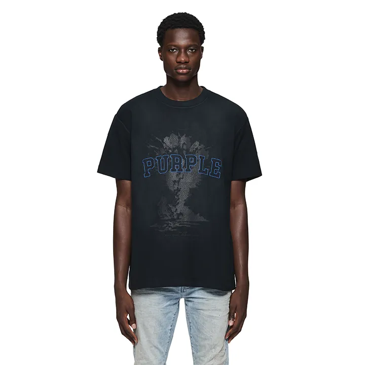 Sky High Texured SS Tee (Black) - P104-JSBB324