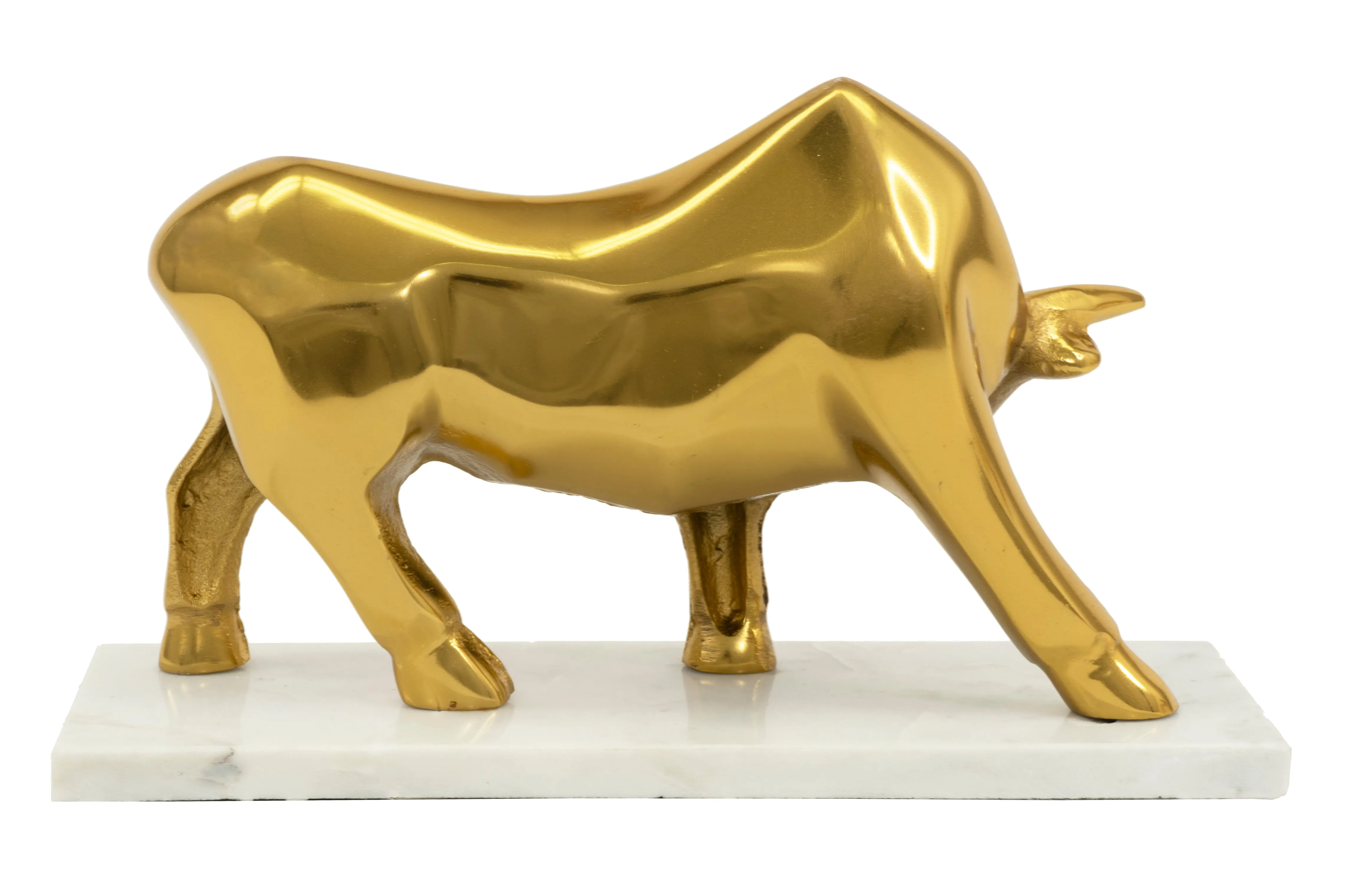 Tabletop Bull Sculpture.