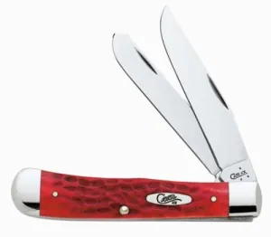 Trapper Red CV Bone Pocket Knife