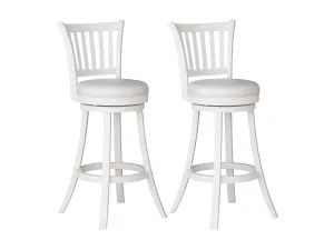 White Bar Stools, Set of 2